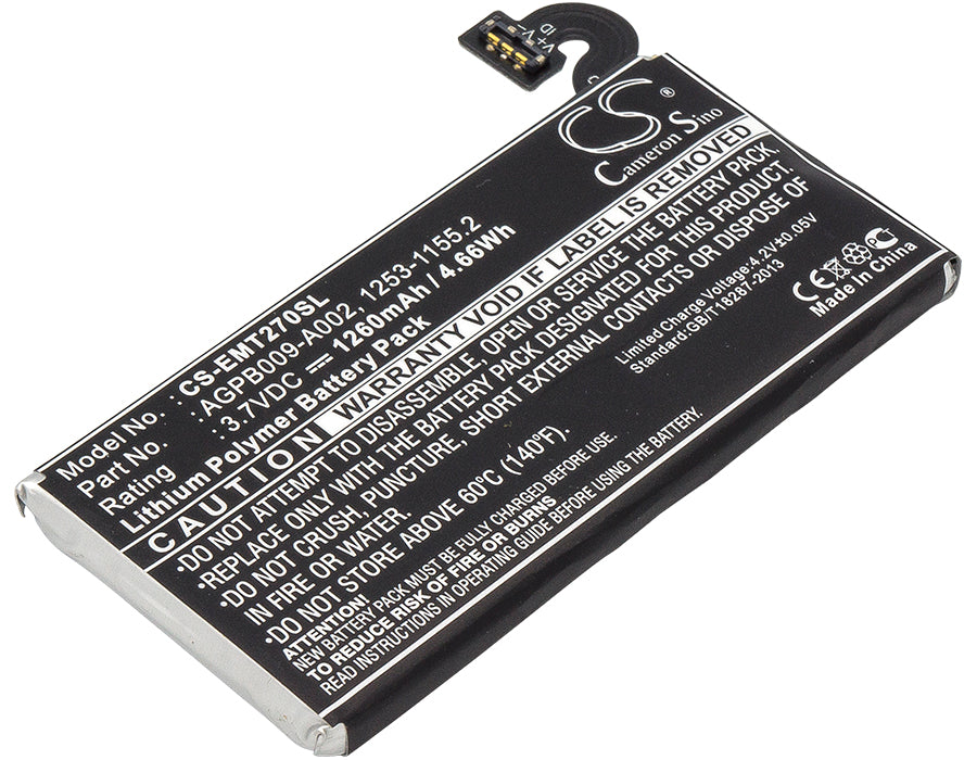 1260mAh Battery Replacement for Sony Ericsson Xperia Sola MT27 MT27i Pepper - 3.7V Li-Polymer - Phone Battery
