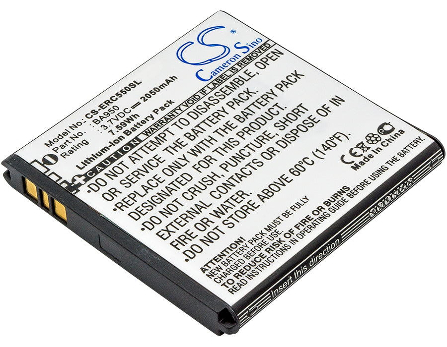 2050mAh Replacement Battery for Sony Xperia ZR LTE C5503 SO-04E - 3.7V Li-ion Smartphone Battery
