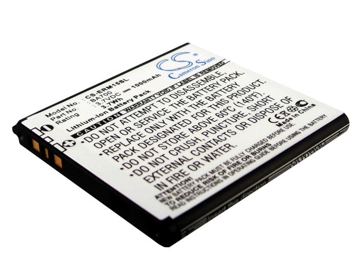 1000mAh Replacement Battery for Sony Xperia Neo/Ray/Pro & Docomo SO-01C/SO-05D - 3.7V Li-ion
