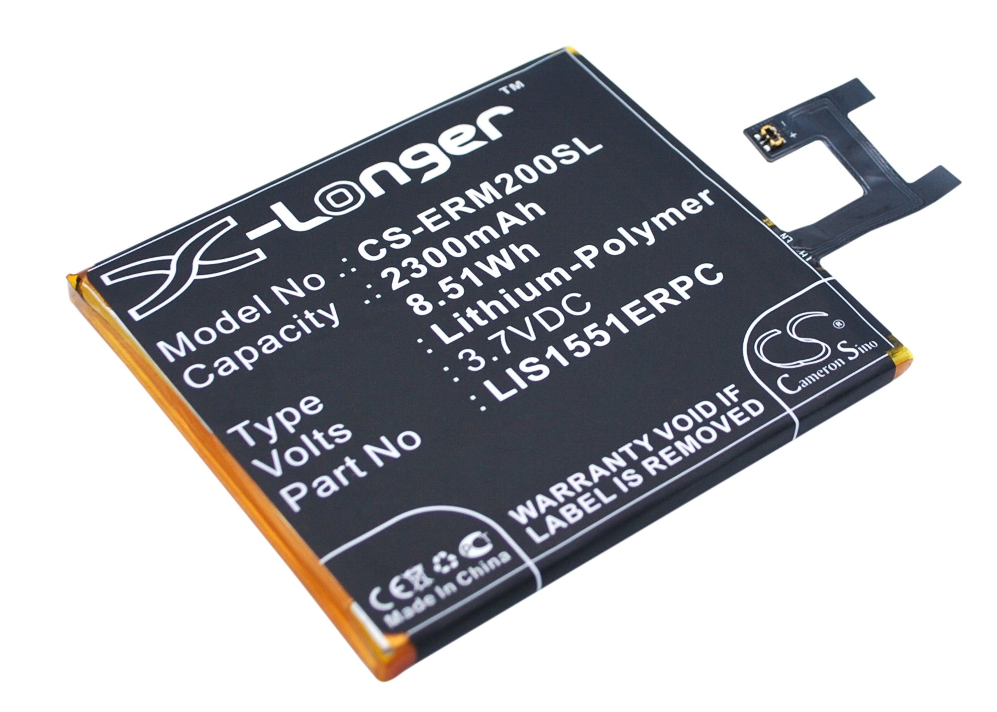 2300mAh Replacement Battery for Sony Xperia M2, Aqua, E3 - LIS1551ERPC - 3.7V Li-Polymer - Phone Repair
