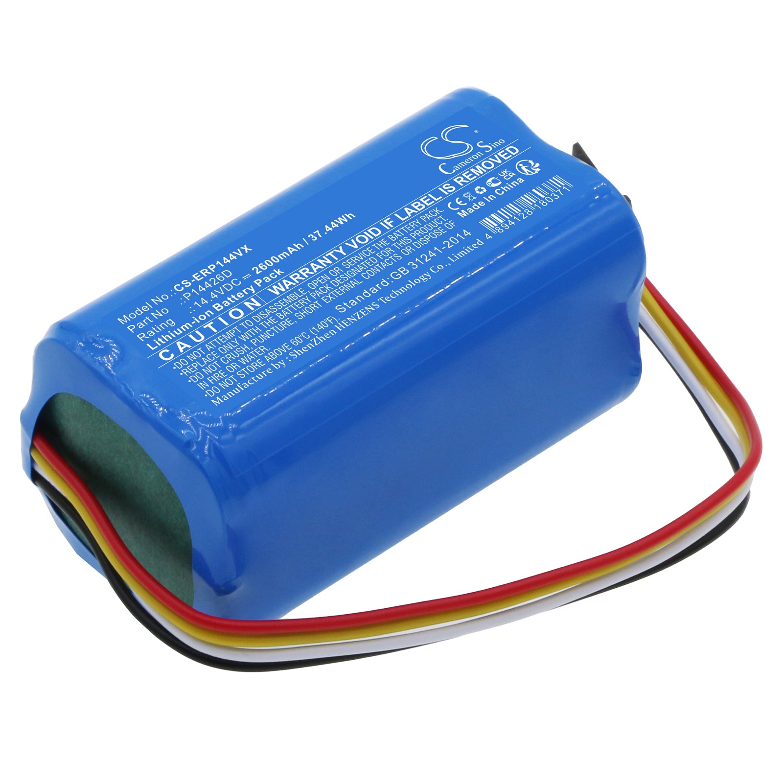 Eureka Groove P14426D Robot Vacuum Battery - 14.4V 2600mAh Li-ion Replacement Power
