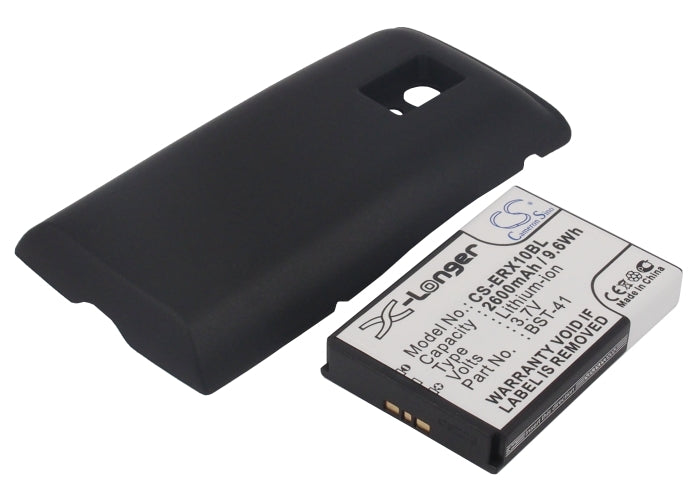 2600mAh Replacement Battery for NTT Docomo Xperia X10 & ASO29038 BST-41 - Premium Li-ion 
