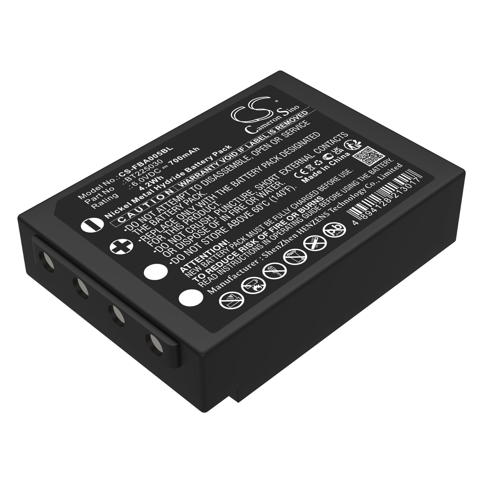 NiMH 6V 700mAh Replacement Battery - HBC Funkfernsteuerung Tele Teach TTB 05 Crane Remote Controller
