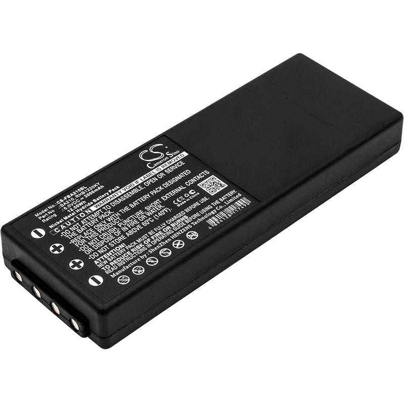 6V 2000mAh Ni-MH Crane Remote Battery - HBC FUB10AA & Liebherr Radiomatic FUB10XL Replacement 
