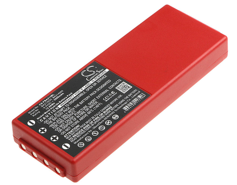 2000mAh 6.0V Ni-MH Replacement Battery for HBC Radiomatic Crane Remotes (Spectrum, FUB, BA14061)
