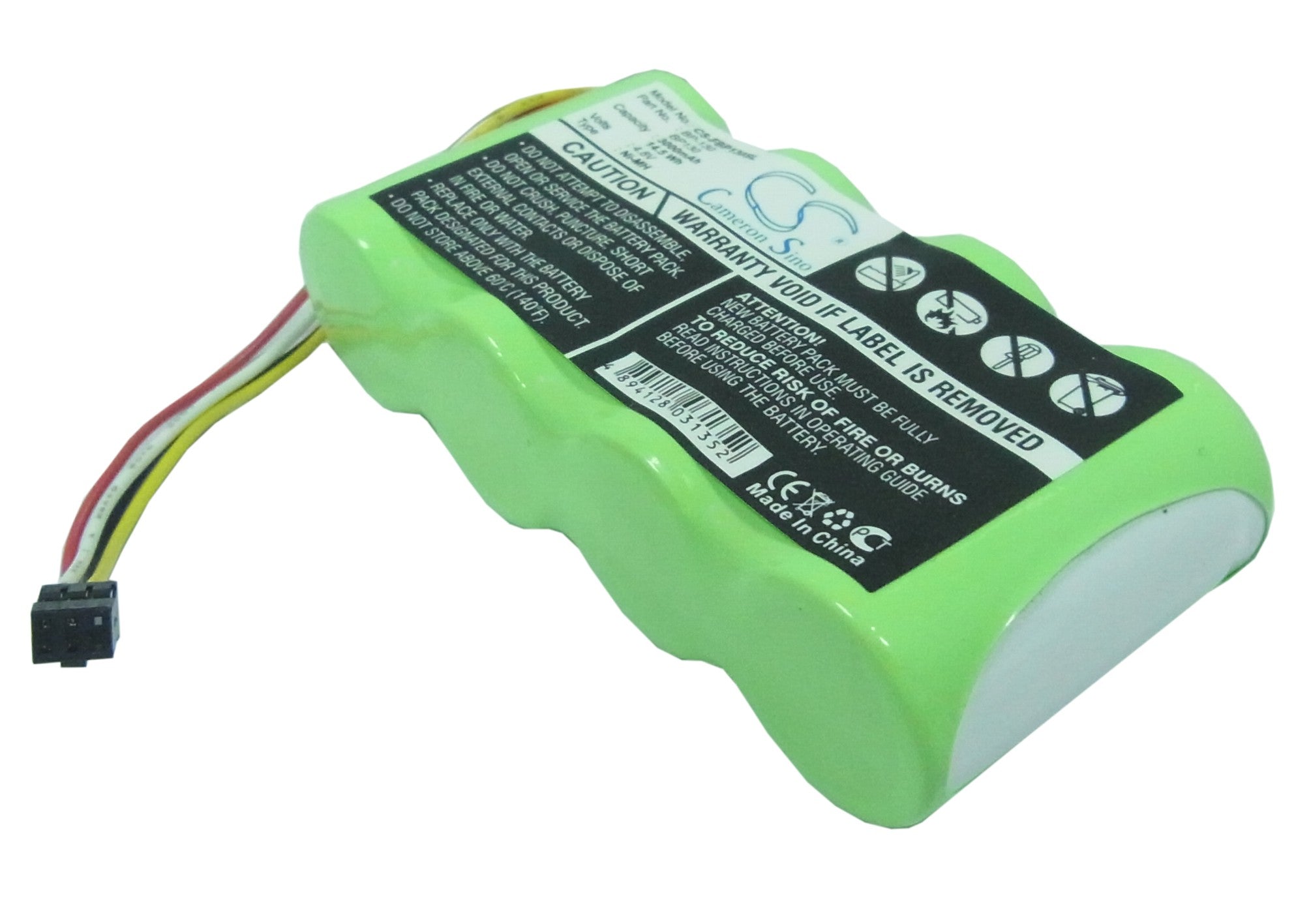4.8V 3000mAh Ni-MH Replacement Battery for Fluke ScopeMeter 123/124/124S - BP130 & BP120MH Compatible, Diagnostic Tool Power
