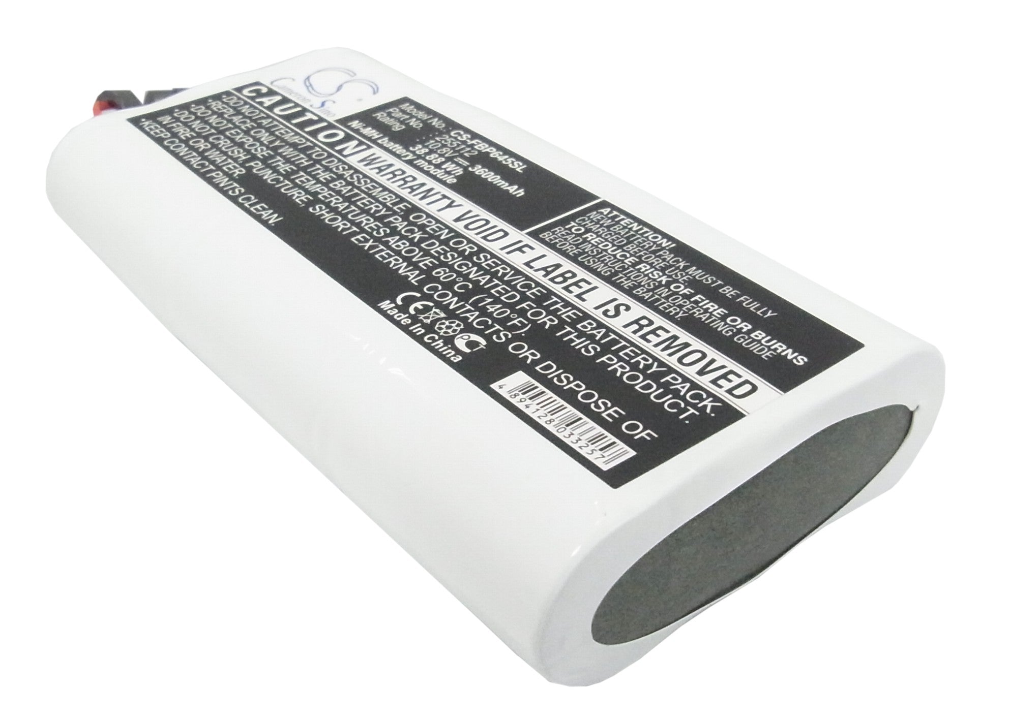 10.8V 3600mAh Ni-MH Replacement Battery for Fluke 932645 Test Equipment - 38.88Wh Power

