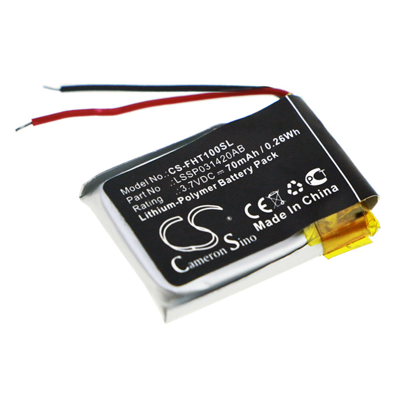 70mAh Replacement Battery for Fitbit Charge HR Smartwatch - 3.7V Li-Polymer, Exact Fit (19.5x13.6x3.3mm)
