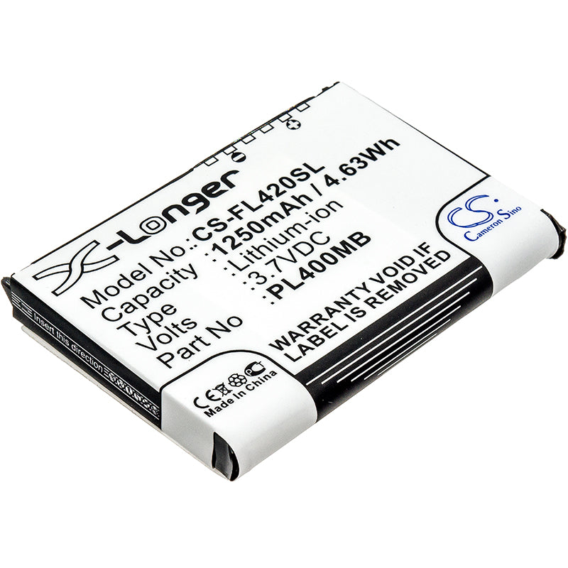 1250mAh Replacement Battery for Fujitsu Loox & Pharos GPS (3.7V Li-ion) - Loox 400, N560, PTL535
