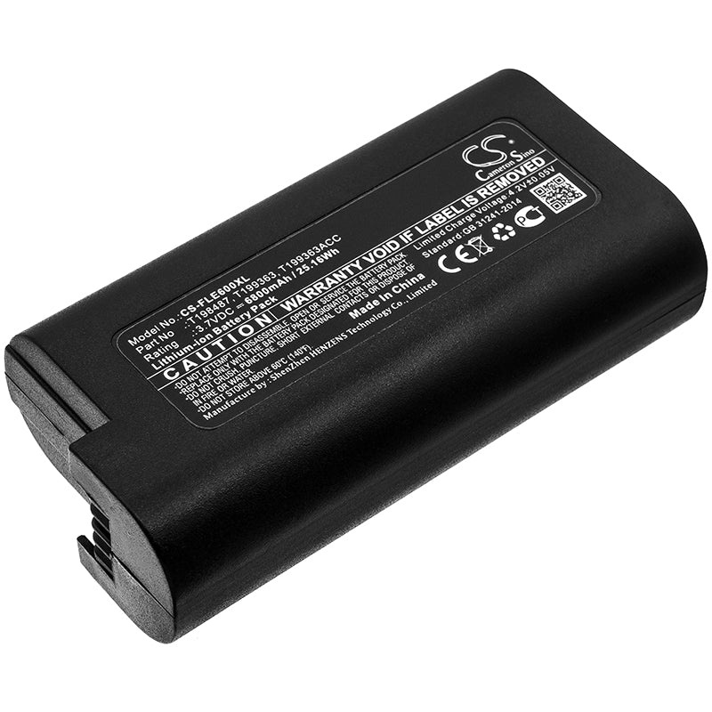 6800mAh Extended Battery for FLIR E33, E40, E60 Thermal Cameras - 3.7V Li-ion Replacement T198487
