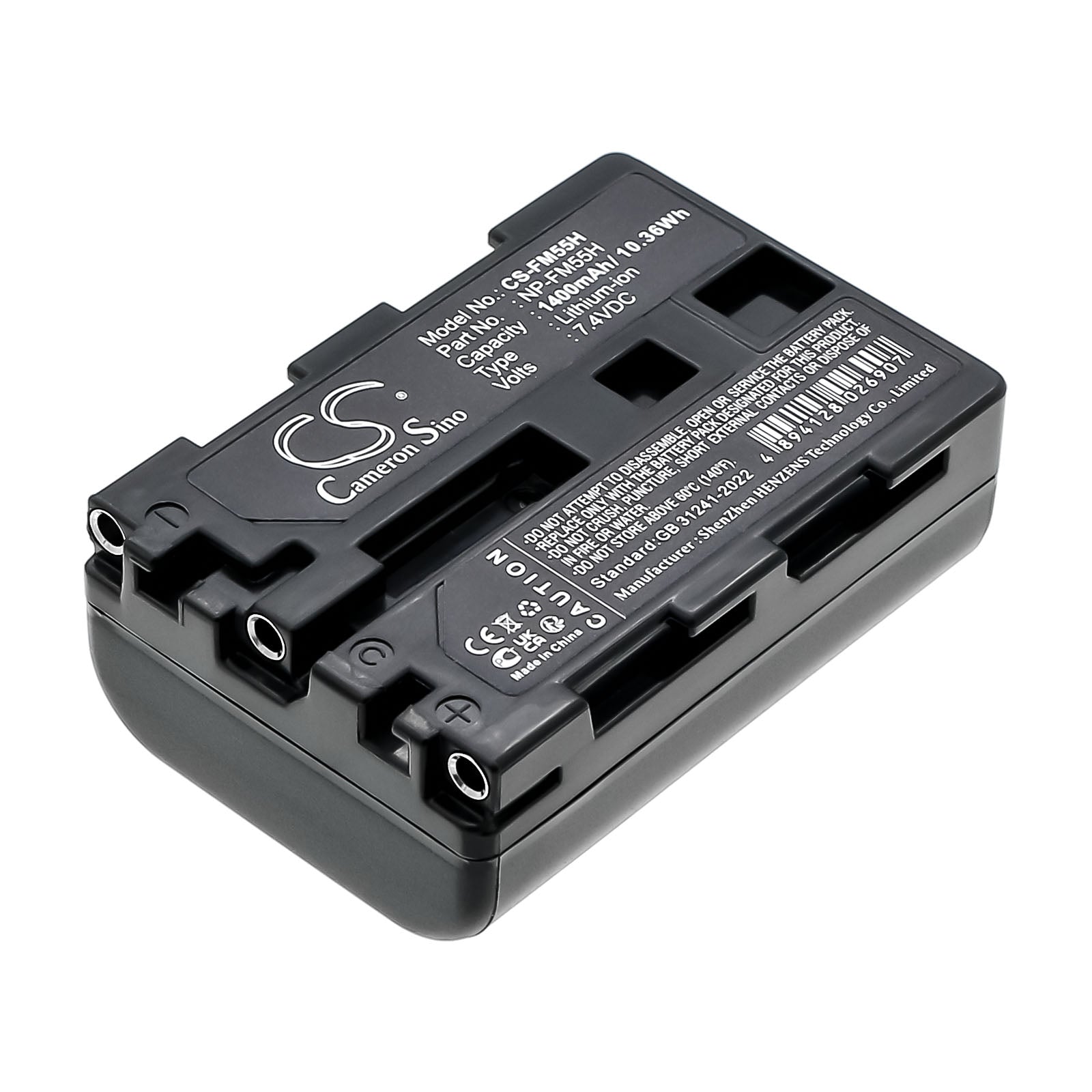 7.  4V 1400mAh Li-ion Replacement Battery for Sony DSLR-A100 & NP-FM55H Cameras - High Capacity Power
