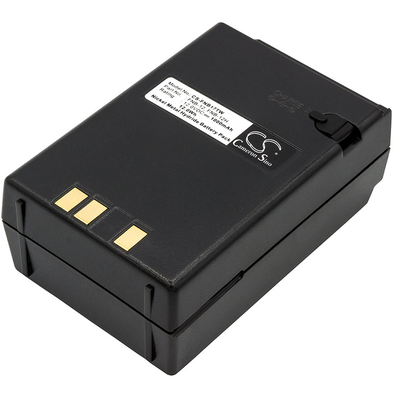 12V 1000mAh Ni-MH Two-Way Radio Battery for Vertex/Yaesu FT-23R, FT-411 Series, & FNB-12/14/17
