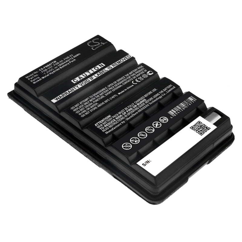1800mAh Ni-MH Two-Way Radio Battery - Standard Horizon, Vertex, YAESU - 7.2V Replacement for HX270S, HX500S, & More
