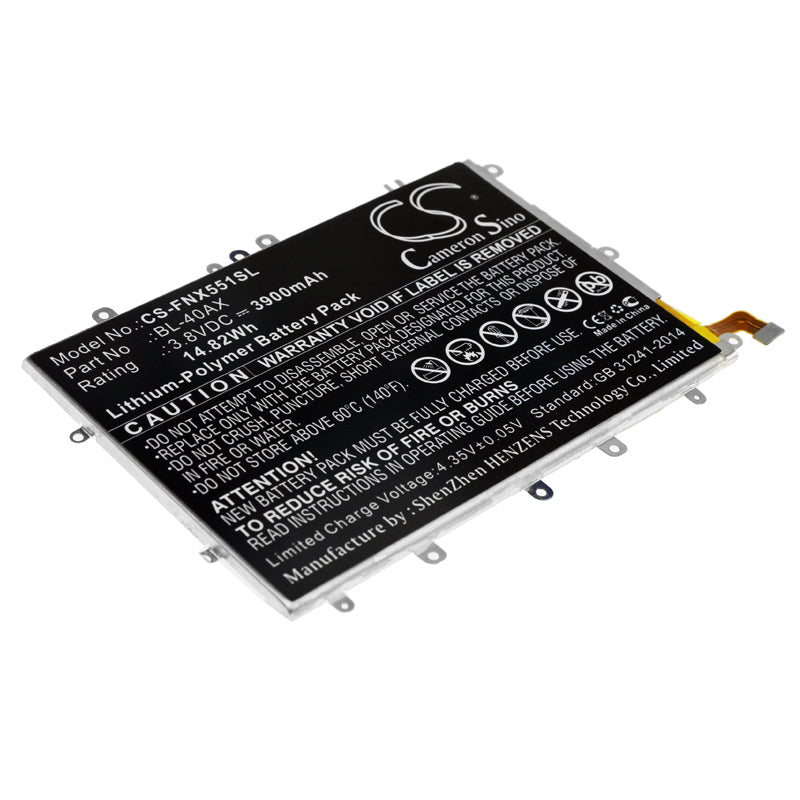 3900mAh Replacement Battery for Infinix Hot Note X551 Smartphone - BL-40AX 3.8V Li-Polymer - Extended Life

