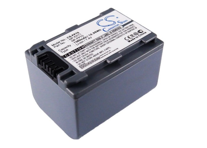 1360mAh 7.4V Li-ion Replacement Battery for Sony DCR Series Camcorders - High Capacity Power Pack
