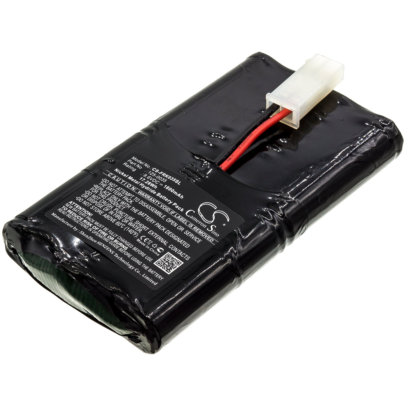 1800mAh 9.6V Ni-MH Replacement Battery for Franklin Grid C051 Celltron Survey/Test Equipment - 101x56.7x15.2mm
