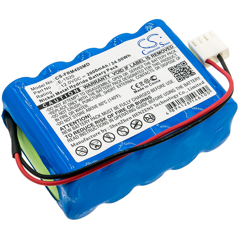 12V 2000mAh Ni-MH Replacement Battery for CODAN Argus 707 V & Fresenius Infusion Pumps
