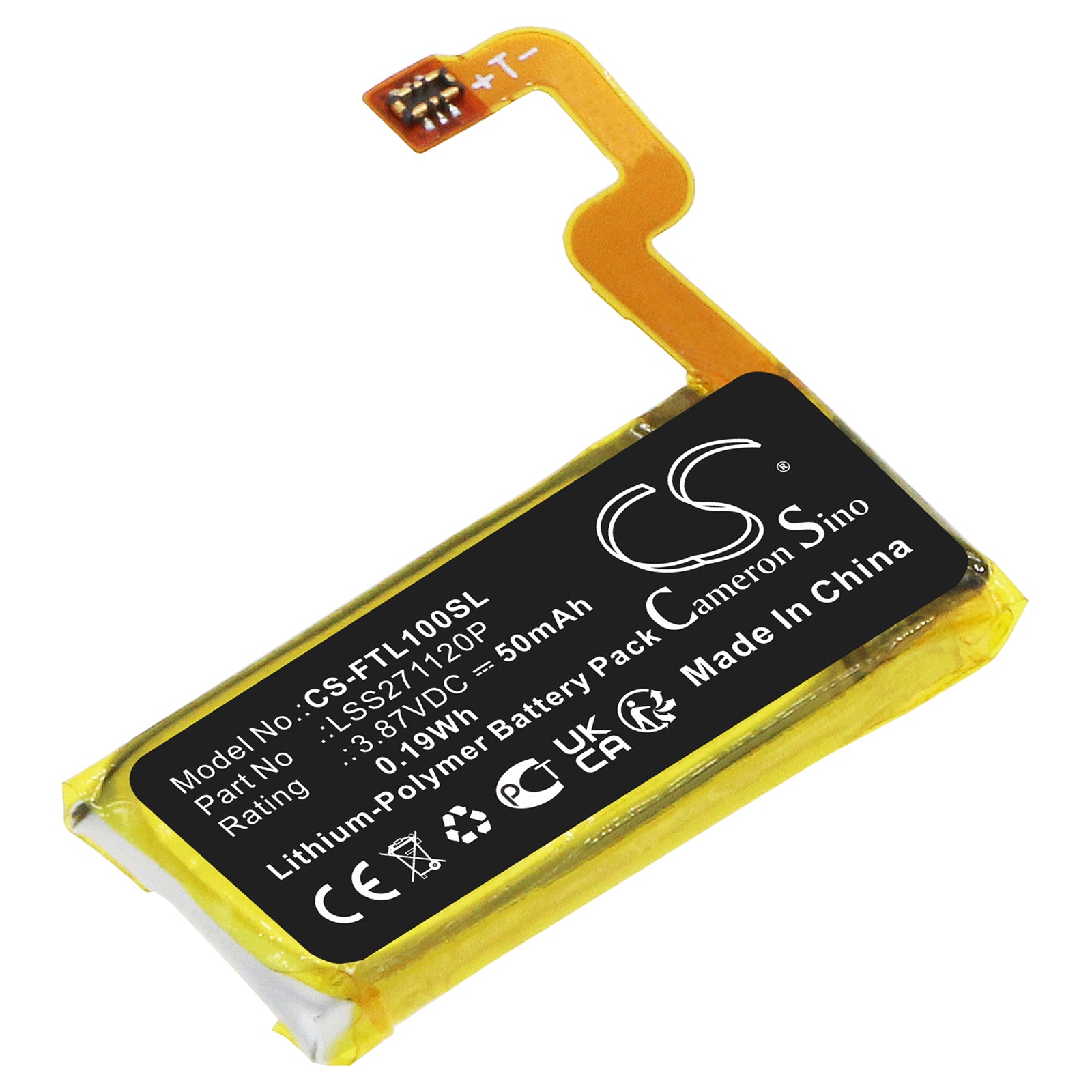 50mAh Replacement Battery for Fitbit Luxe - 3.87V Li-Polymer - 22x10x2.5mm Smartwatch Repair
