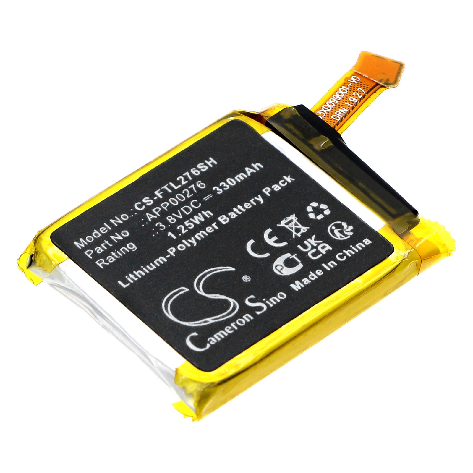 Fossil Q Marshal Gen 4 Smartwatch Replacement Battery - 3.8V 1.25Wh Li-Polymer (330mAh, 29.6x24x3.8mm) APP00276
