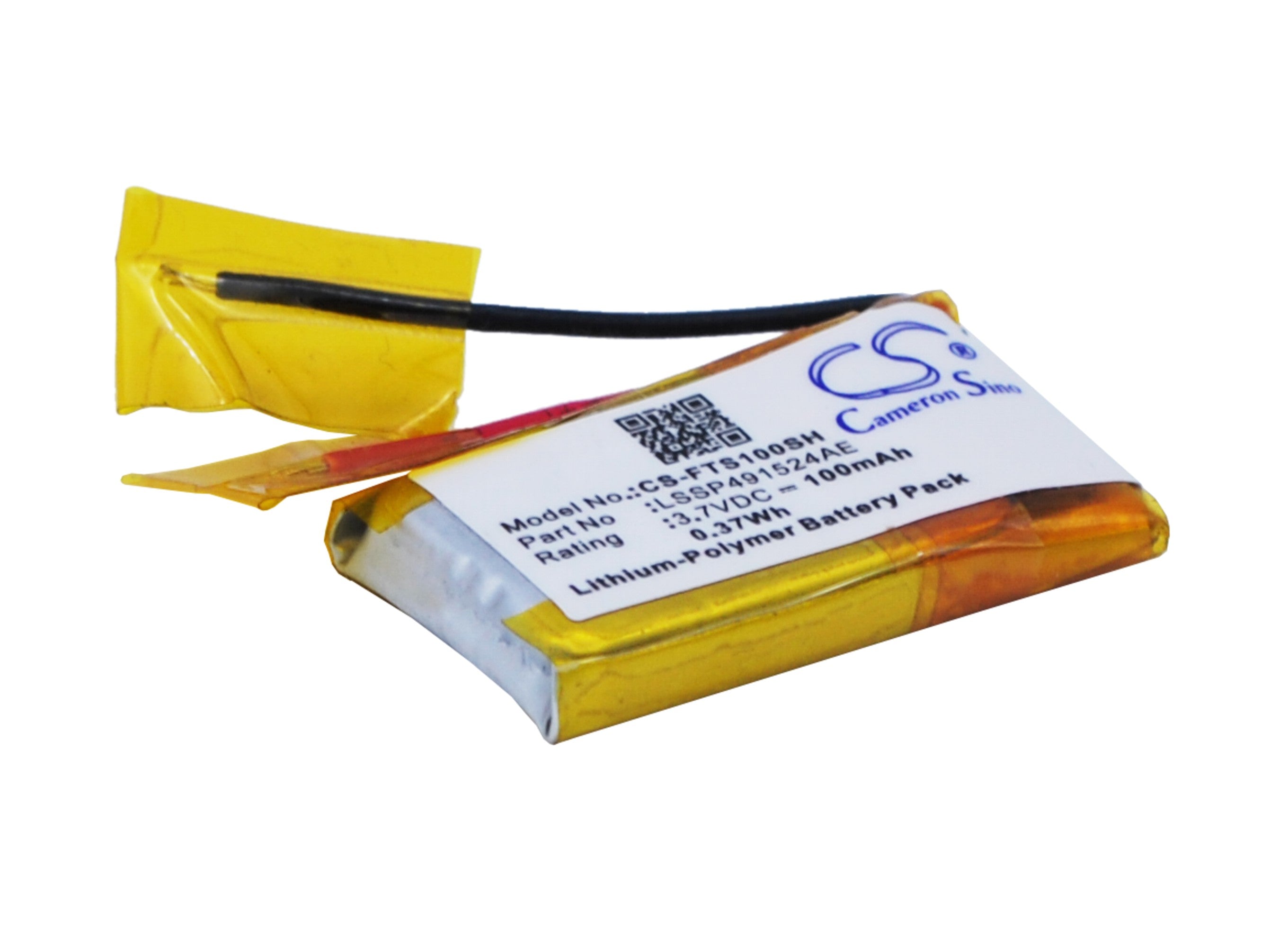 Fitbit Surge Battery Replacement: 100mAh 3.7V Li-Polymer LSSP491524AE - Smartwatch Repair Part
