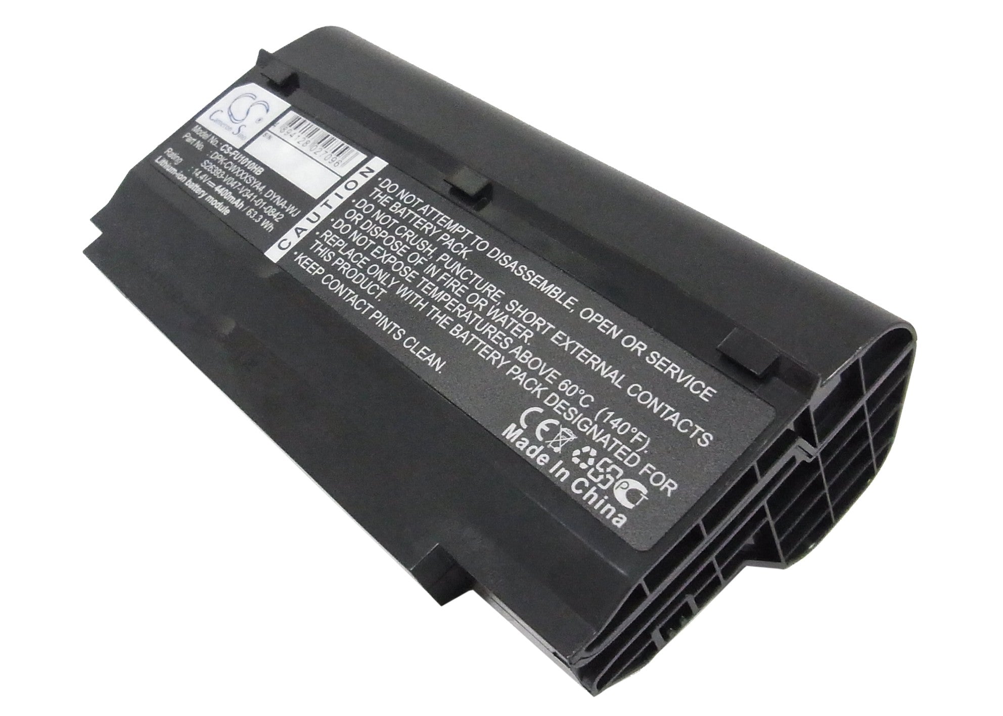 4400mAh 14.4V Li-ion Battery Replacement for Fujitsu Lifebook M1010 Series Laptop - High Capacity Extended Life
