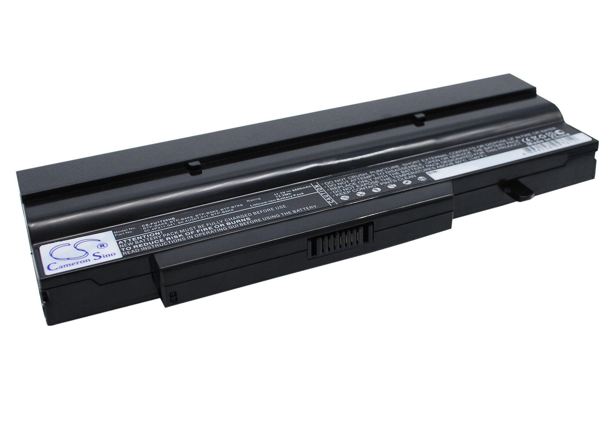 6600mAh Laptop Battery for Fujitsu Amilo Pro & Esprimo Mobile: 11.1V, 73.26Wh, High Capacity Replacement
