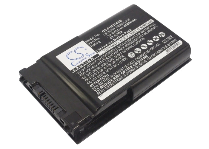 4400mAh Laptop Battery for Fujitsu LifeBook T Series: 10.8V, 47.52Wh, Li-ion, Replacement
