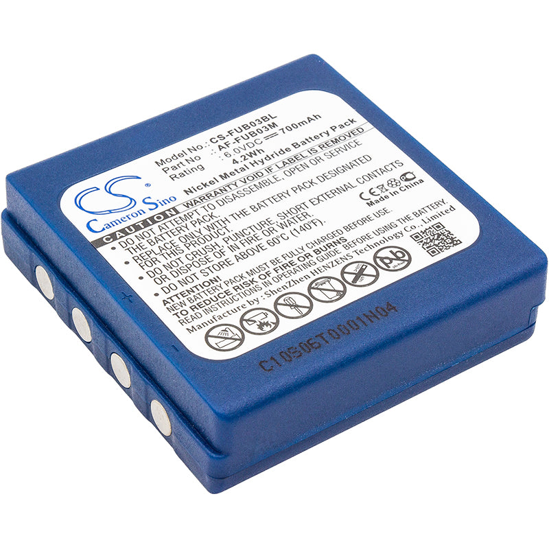 6V 700mAh Ni-MH Replacement Battery for Abitron Crane Remote & HBC FUB3A, Radiomatic BA203060, Micron 4/5
