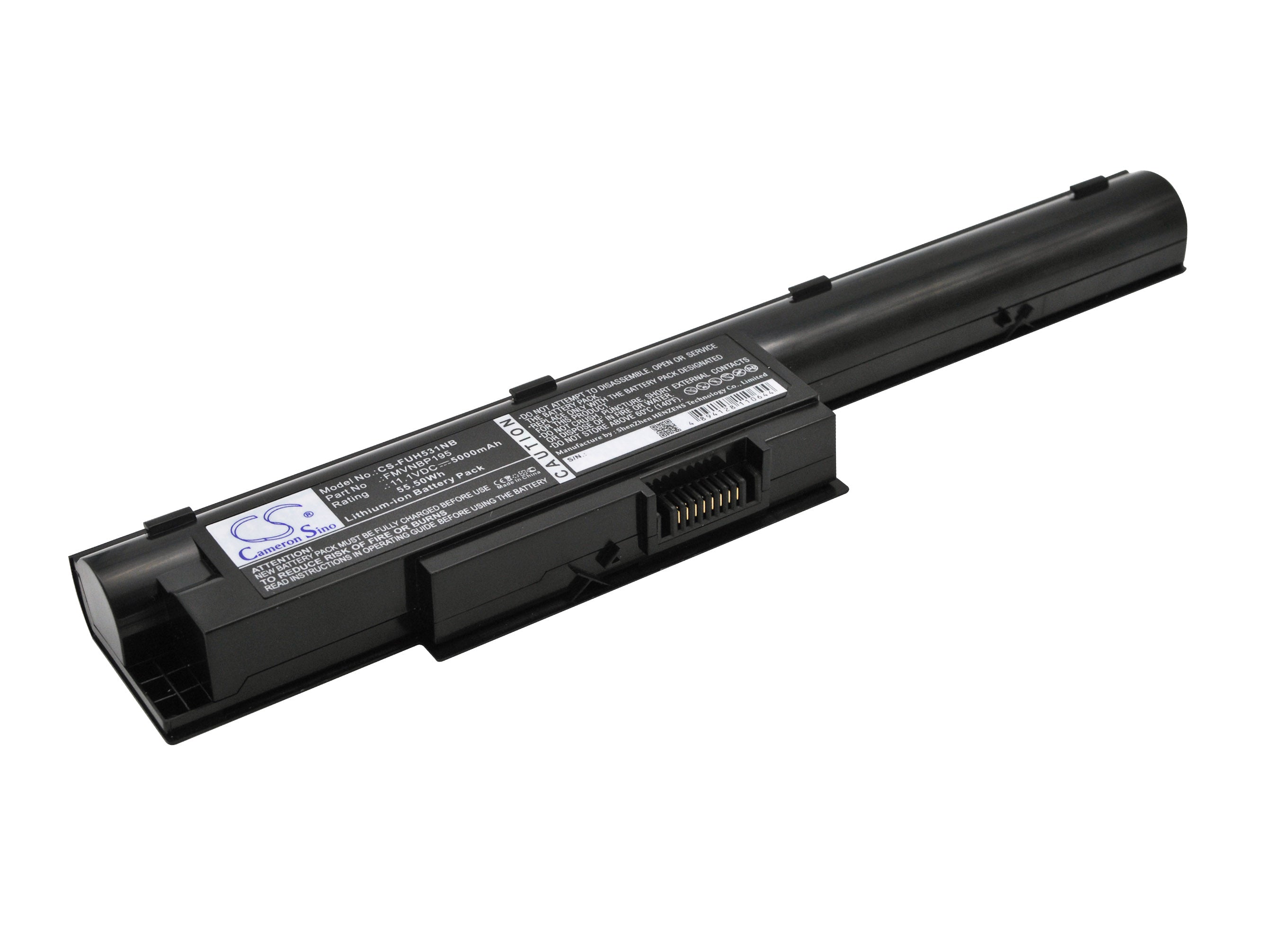 5000mAh Laptop Battery for Fujitsu Lifebook BH531 SH531 LH531 - 11.1V 55.5Wh Li-ion - Replacement FMVNBP195 
