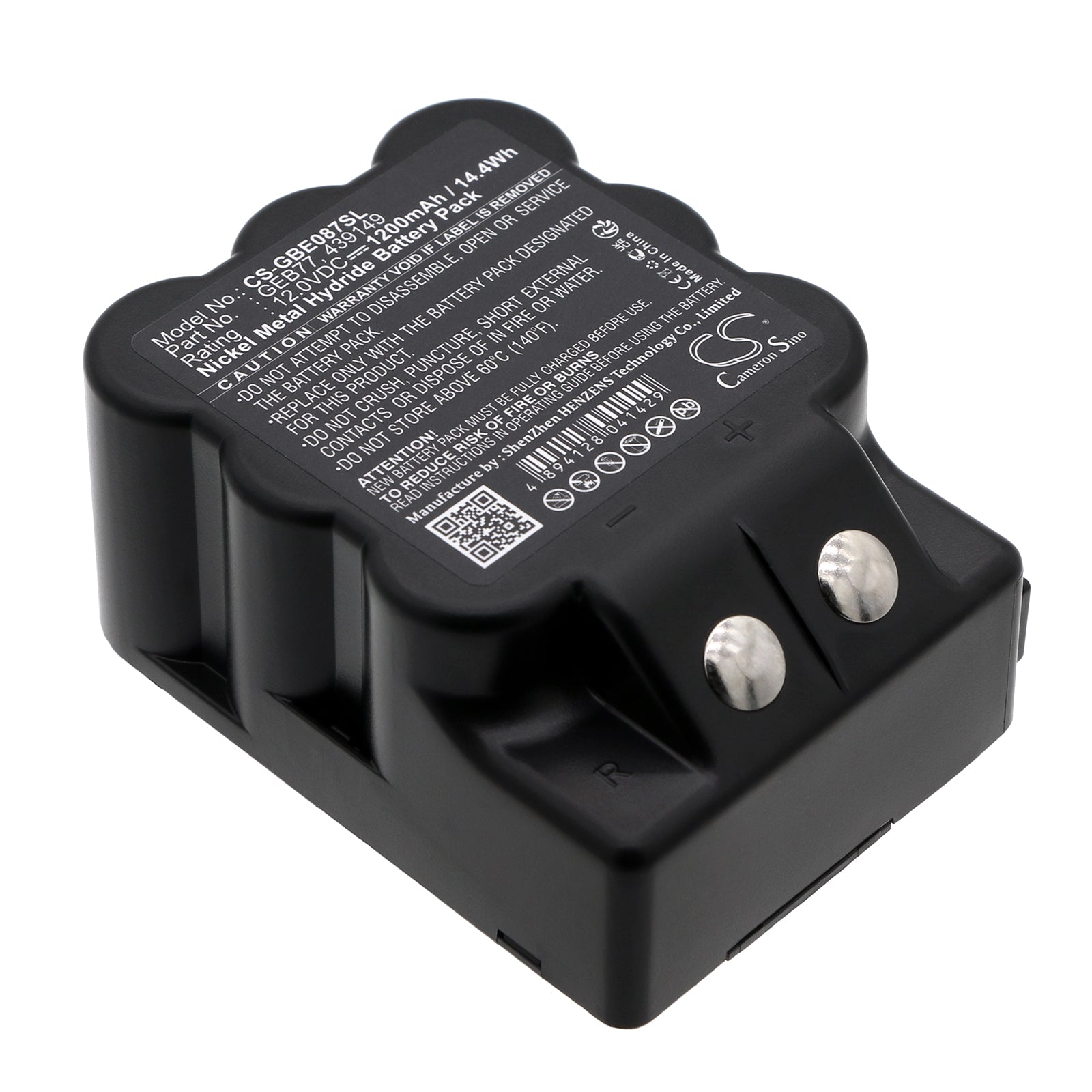 1200mAh Ni-MH Battery for Leica TPS1000 & TC400-905 Total Stations, 12V 14.4Wh, GEB77 Replacement

