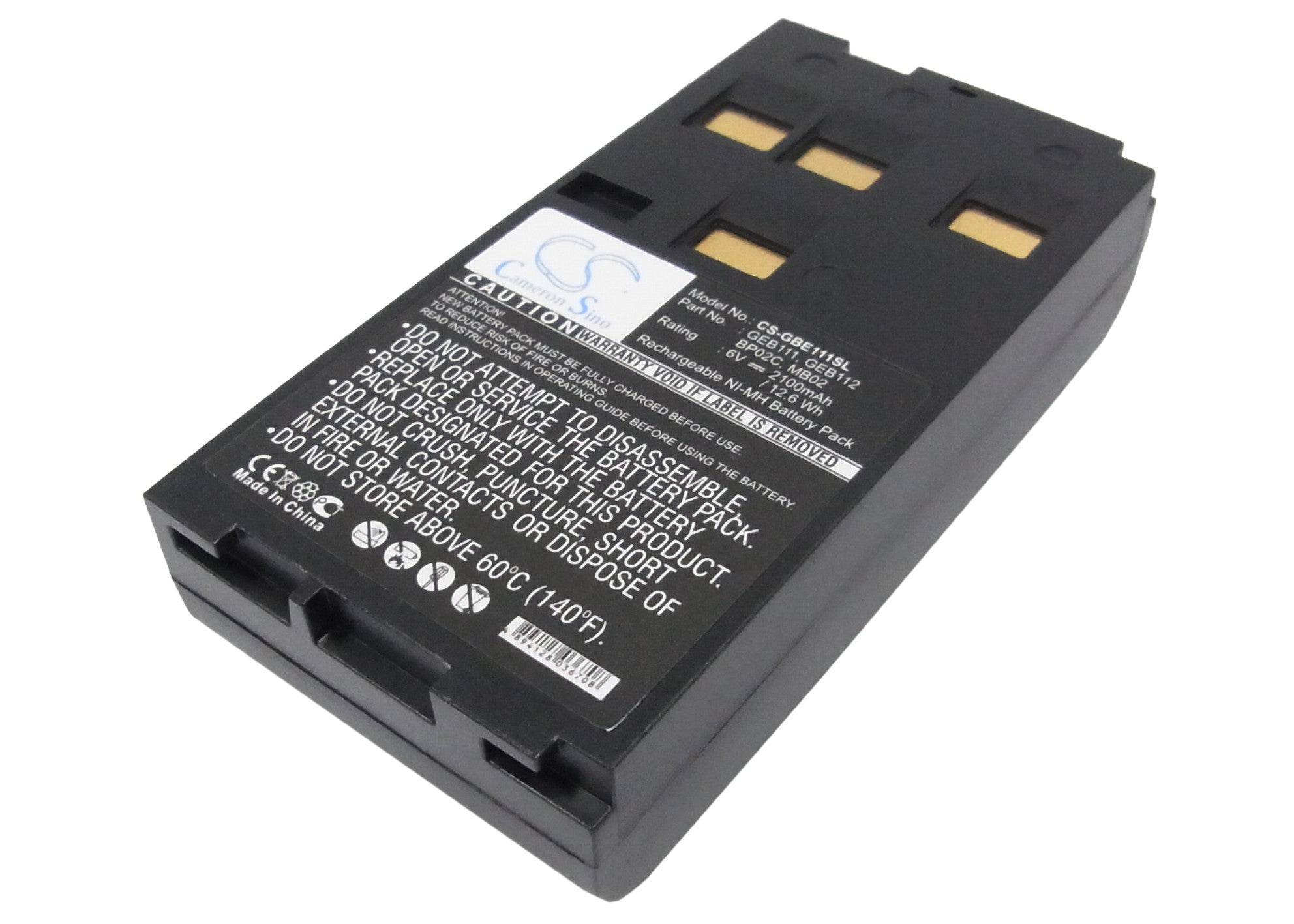 2100mAh Ni-MH 6.0V Battery for Leica Total Stations & GPS - TPS/DNA Series, SR500, GEB111/112 Replacement
