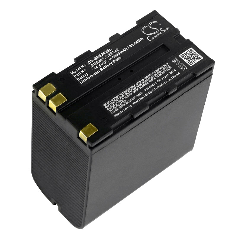 High-Capacity 5800mAh Li-ion Battery for Leica TS/TM/MS Total Stations - GEB241/GEB242 Replacement, 14.8V
