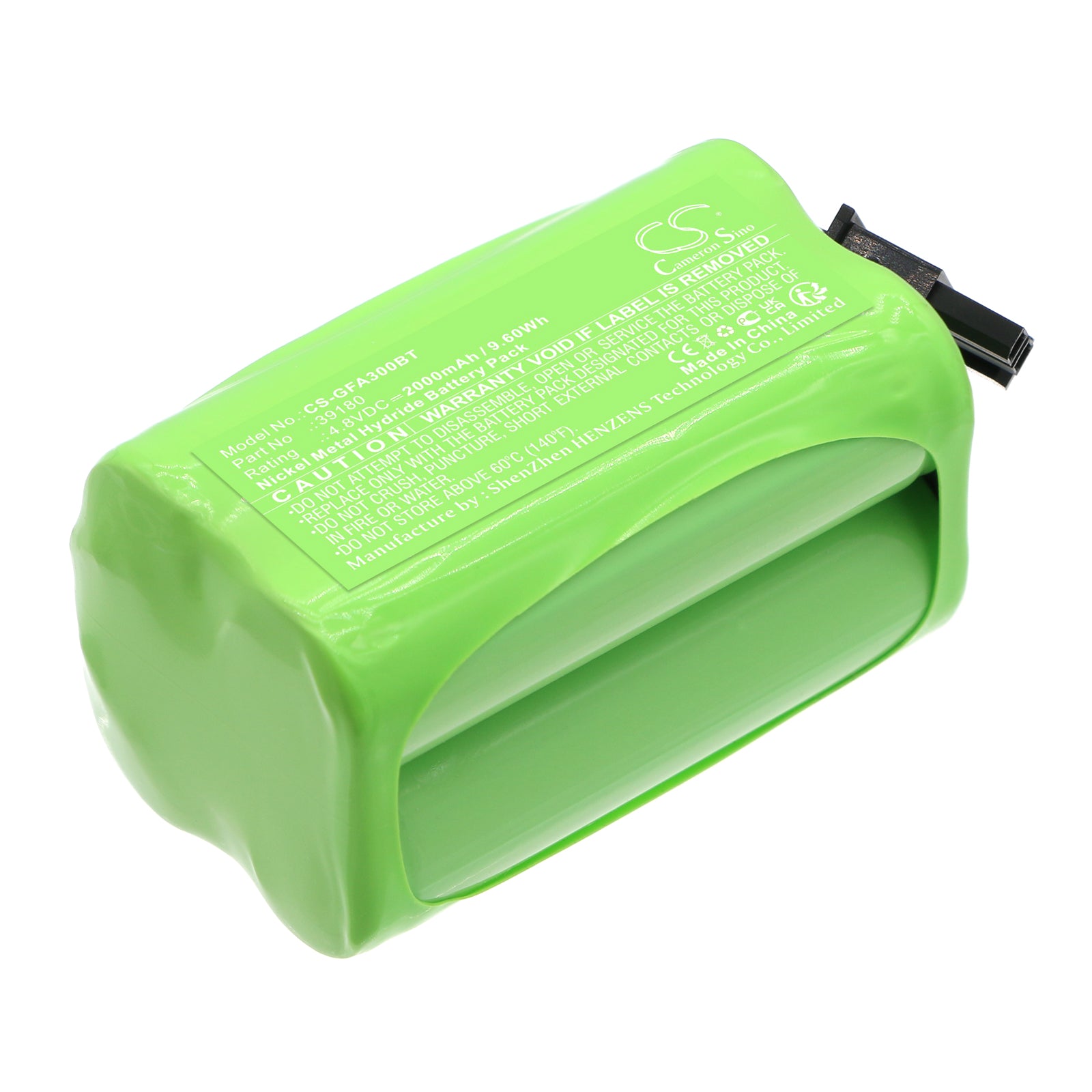 4.  8V 2000mAh Ni-MH Replacement Battery for Grothe FA30 Wireless Alarm System - High Capacity Power (50.5x28.6x28.5mm)
