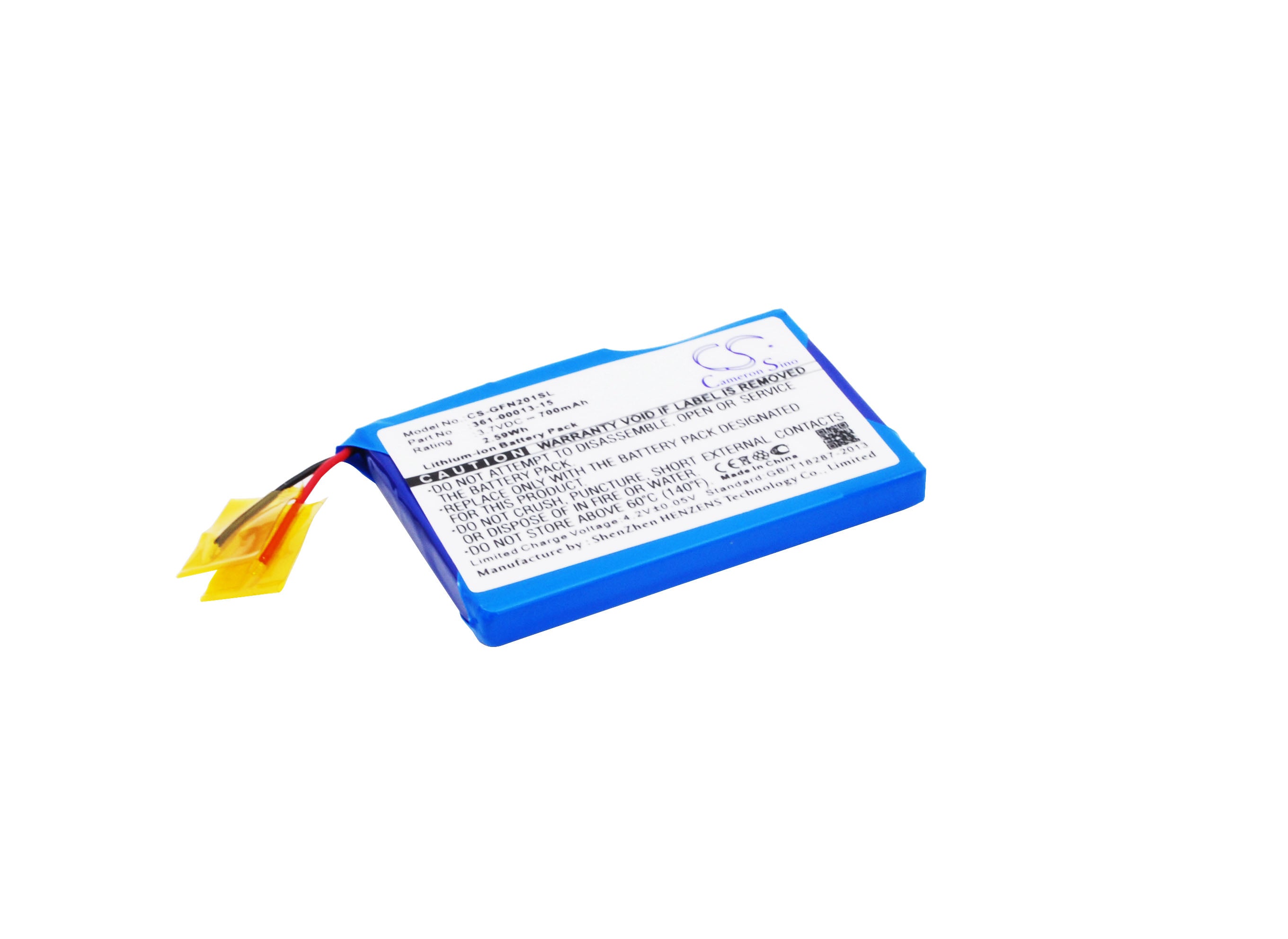 700mAh 3.7V Li-ion Replacement Battery for Garmin Foretrex 101 & 201 GPS Navigators
