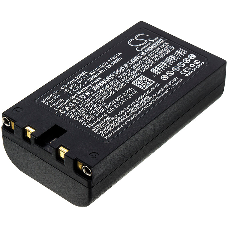 7.4V 3500mAh Li-ion Replacement Battery for Graphtec Data Loggers GL240, GL840, GL900 - High Capacity Power
