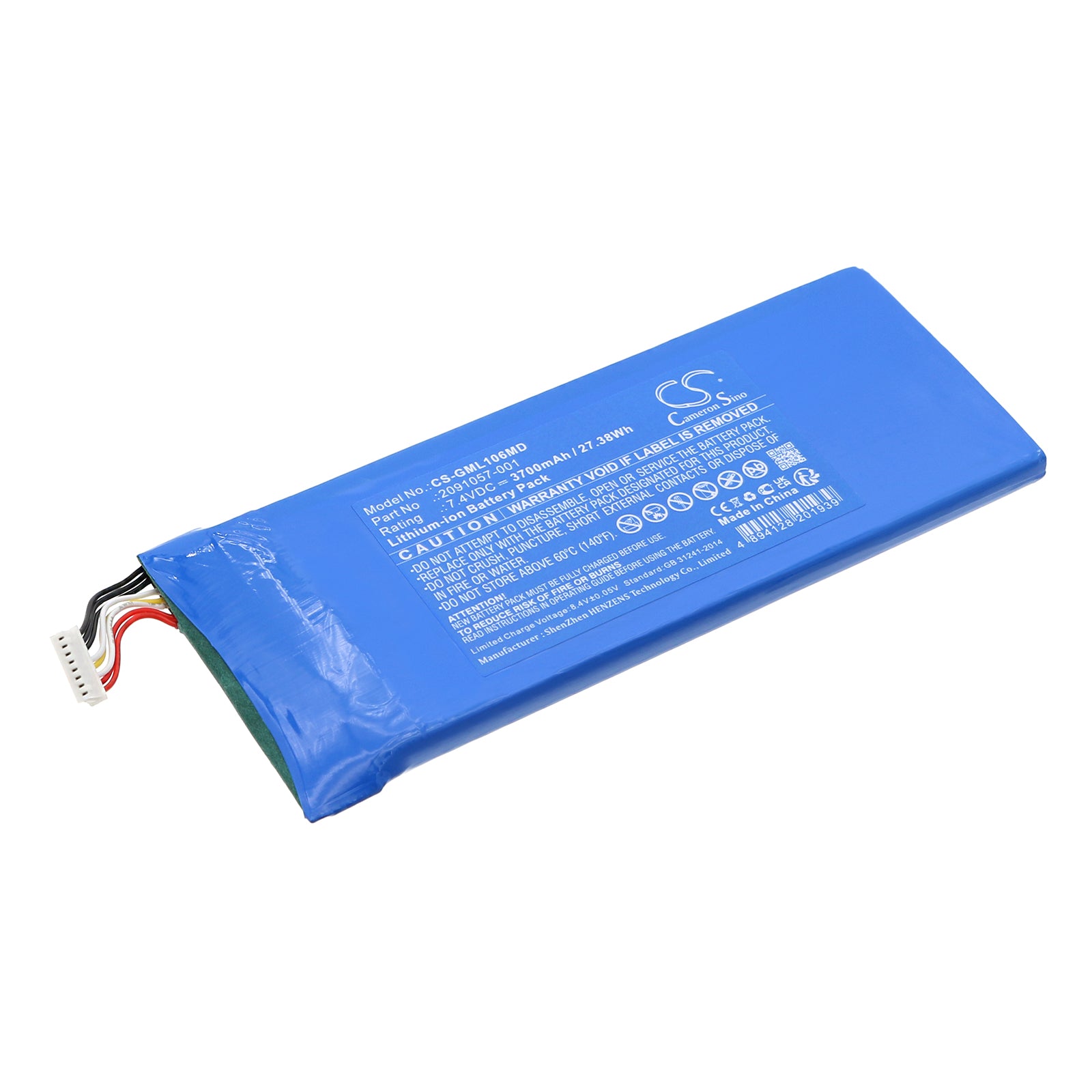 3700mAh Replacement Battery for GE Mack Link, GE135 Medical Monitor - 7.4V 27.38Wh Li-ion
