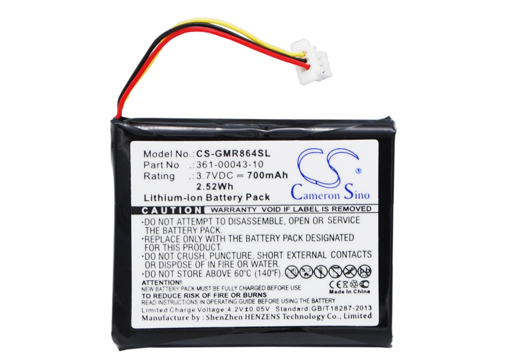 700mAh Replacement Battery for Garmin Delta/Upland/Sport XC Dog Training Collar - 3.7V Li-ion
