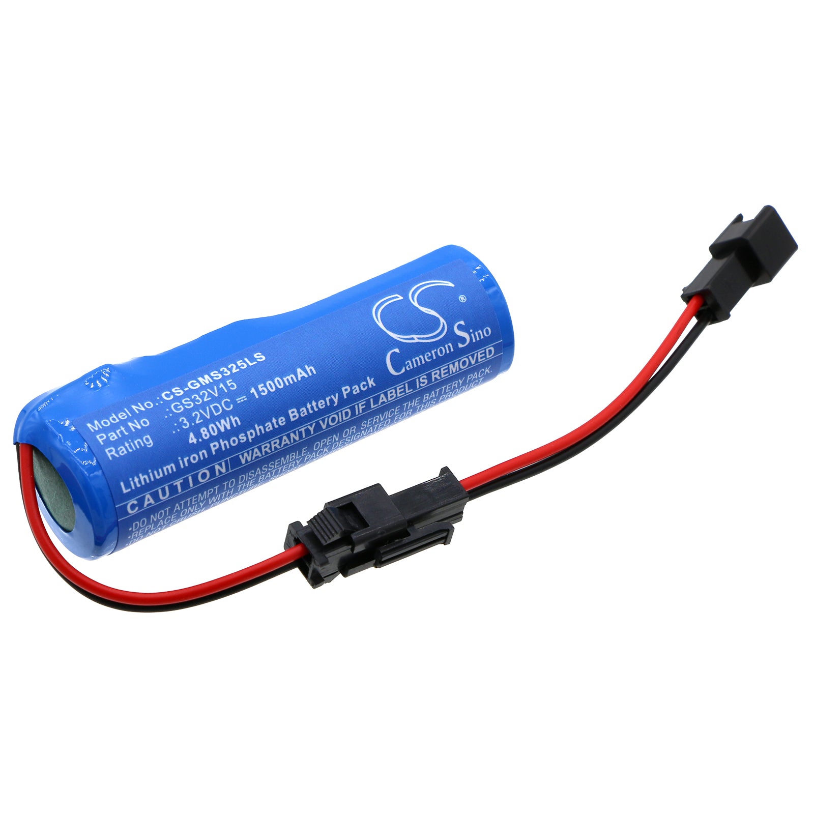 1500mAh 3.2V LiFePO4 Replacement Battery for Gama Sonic Solar Lights: Coach, Barn, Pagoda, Baytown, Royal Series - GS32V15
