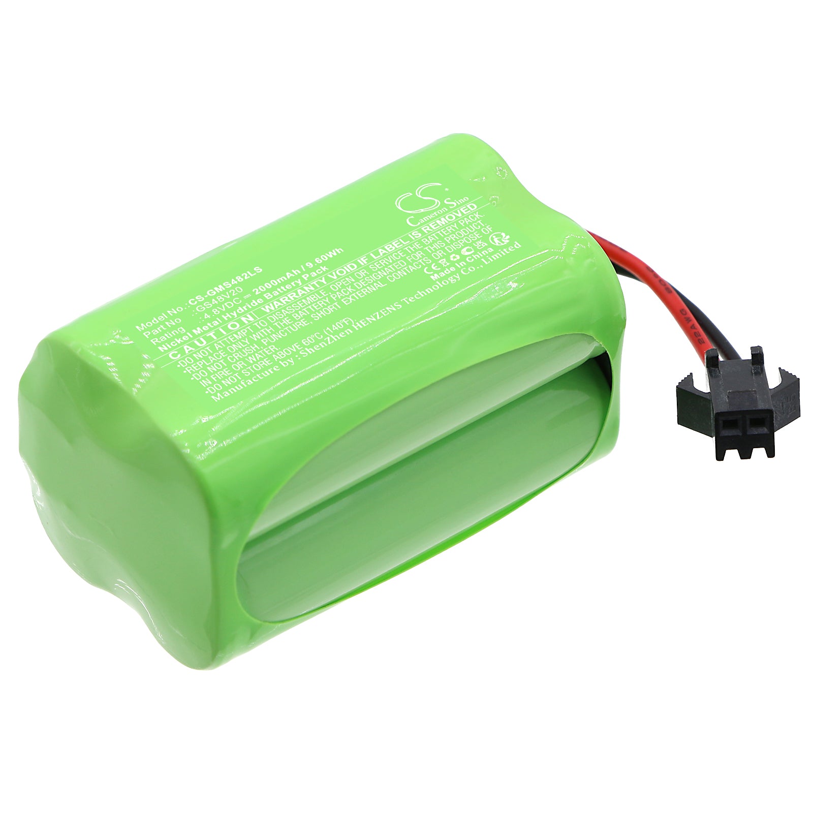2000mAh Ni-MH 4.8V Replacement Battery for Gama Sonic GS-16B, GS-16LD Solar Lights - Landscape, Pathway Lighting Upgrade
