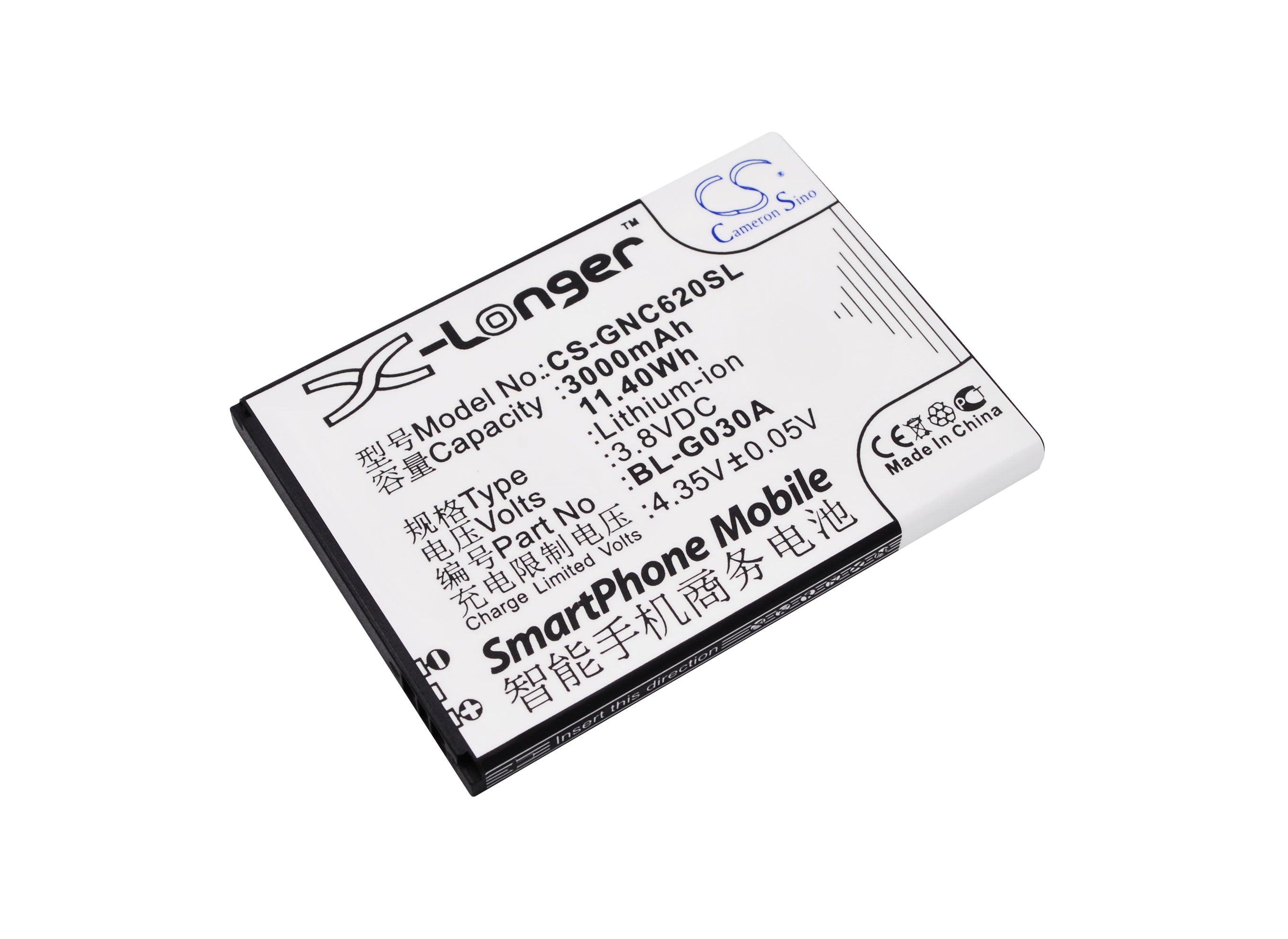 GIONEE GN181, C620, C620s Battery: 3000mAh 3.8V Li-ion Replacement - Smartphone Power Solution
