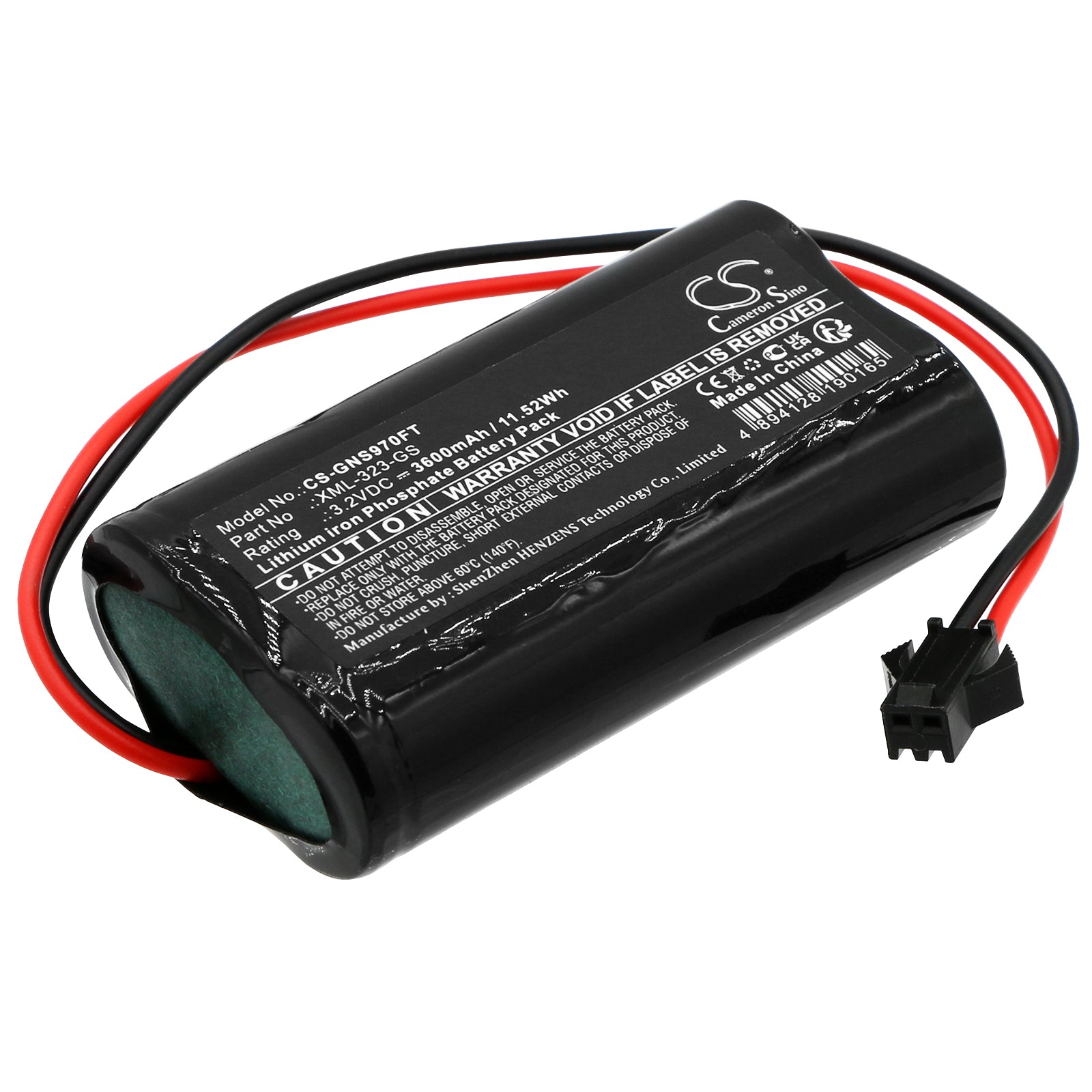 3600mAh 3.2V LiFePO4 Battery for Gama Sonic Solar Lights: GS-97F-GE, GS-97N, GS-104, GS-94 Series Replacement
