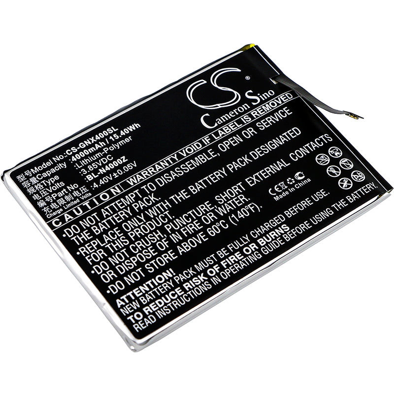 4000mAh Replacement Battery for GIONEE Allview X4 Soul Style Smartphones (BL-N4000Z, 3.85V) - Premium Extended Life
