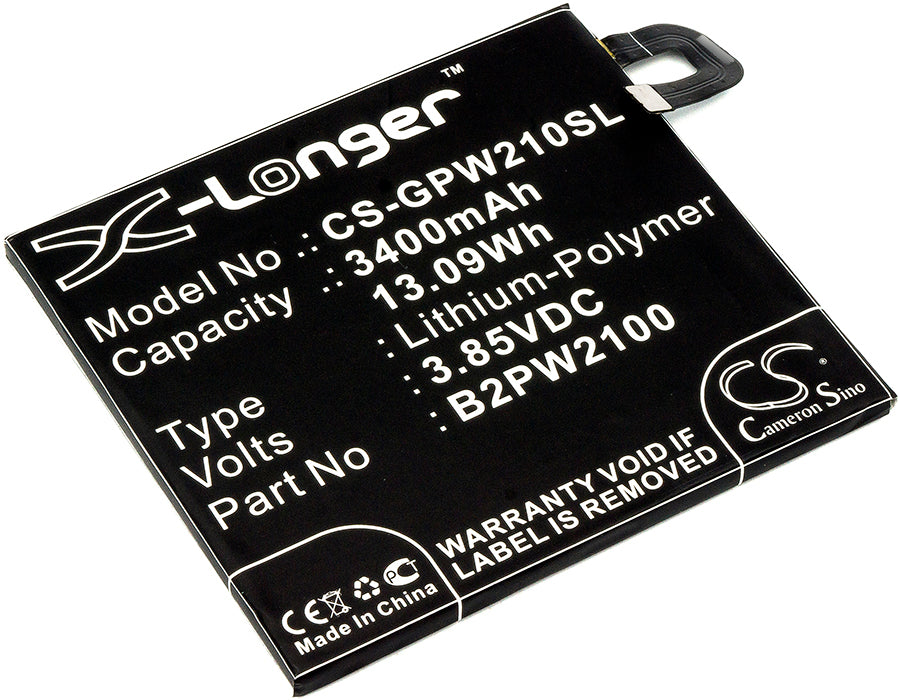 3400mAh Replacement Battery for Google Pixel XL & Nexus M1 - G-2PW2100, B2PW2100 - 3.85V Li-Polymer
