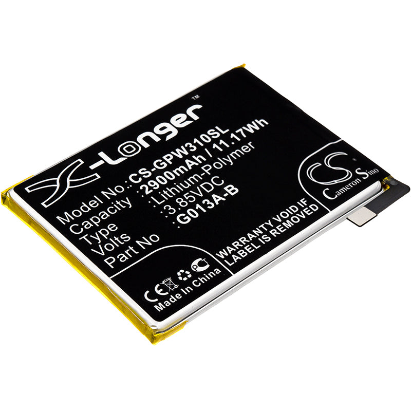 2900mAh Replacement Battery for Google Pixel 3 G013B/A - 3.85V Li-Polymer Phone Battery
