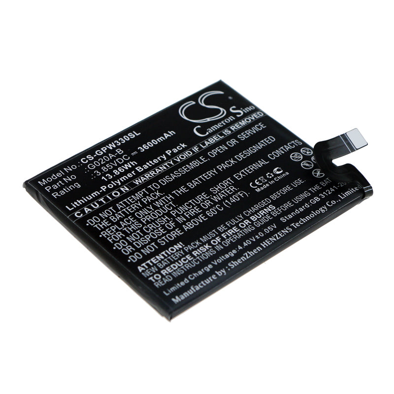 3600mAh Replacement Battery for Google Pixel 3A XL (G020C) - 3.85V Li-Polymer - Extended Life, Phone Repair Part
