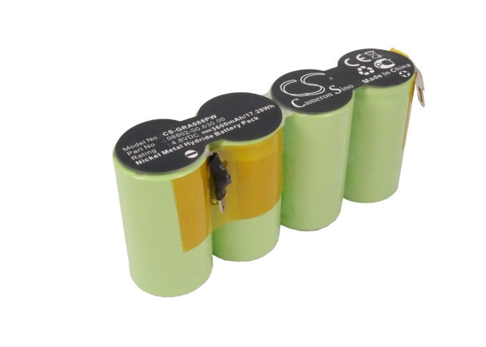 4.8V 3600mAh Ni-MH Replacement Battery for Gardena 8816, Homelite UT-20626, WOLF Garten Vario RV-E8 Cordless Gardening Tools
