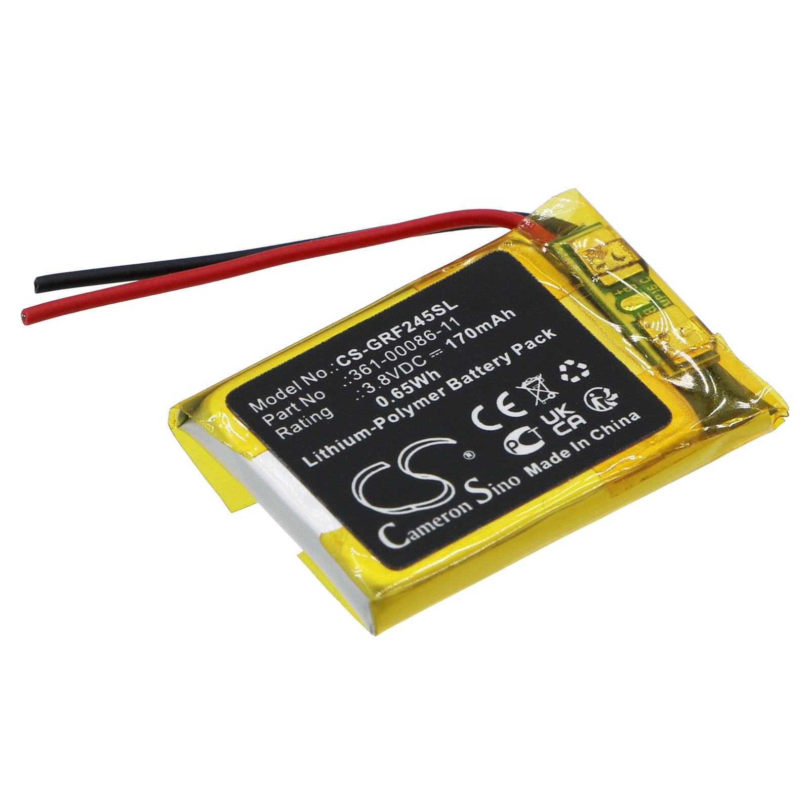 Garmin Forerunner 245/245 Music Battery Replacement - 170mAh, 3.8V Li-Polymer - Smartwatch Repair Part
