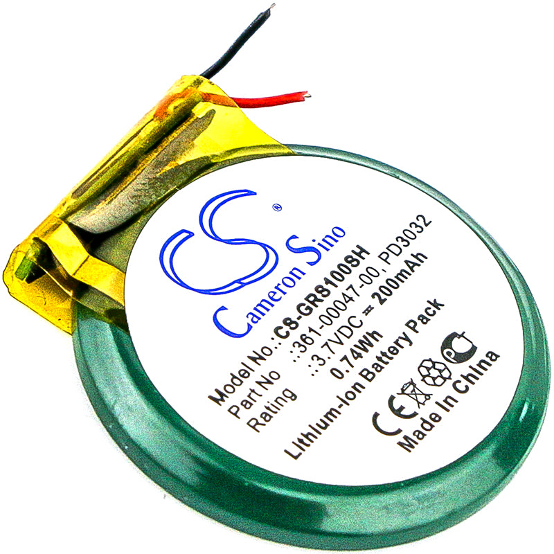 200mAh 3.7V Li-ion Replacement Battery for Garmin Forerunner & Approach Smartwatch

