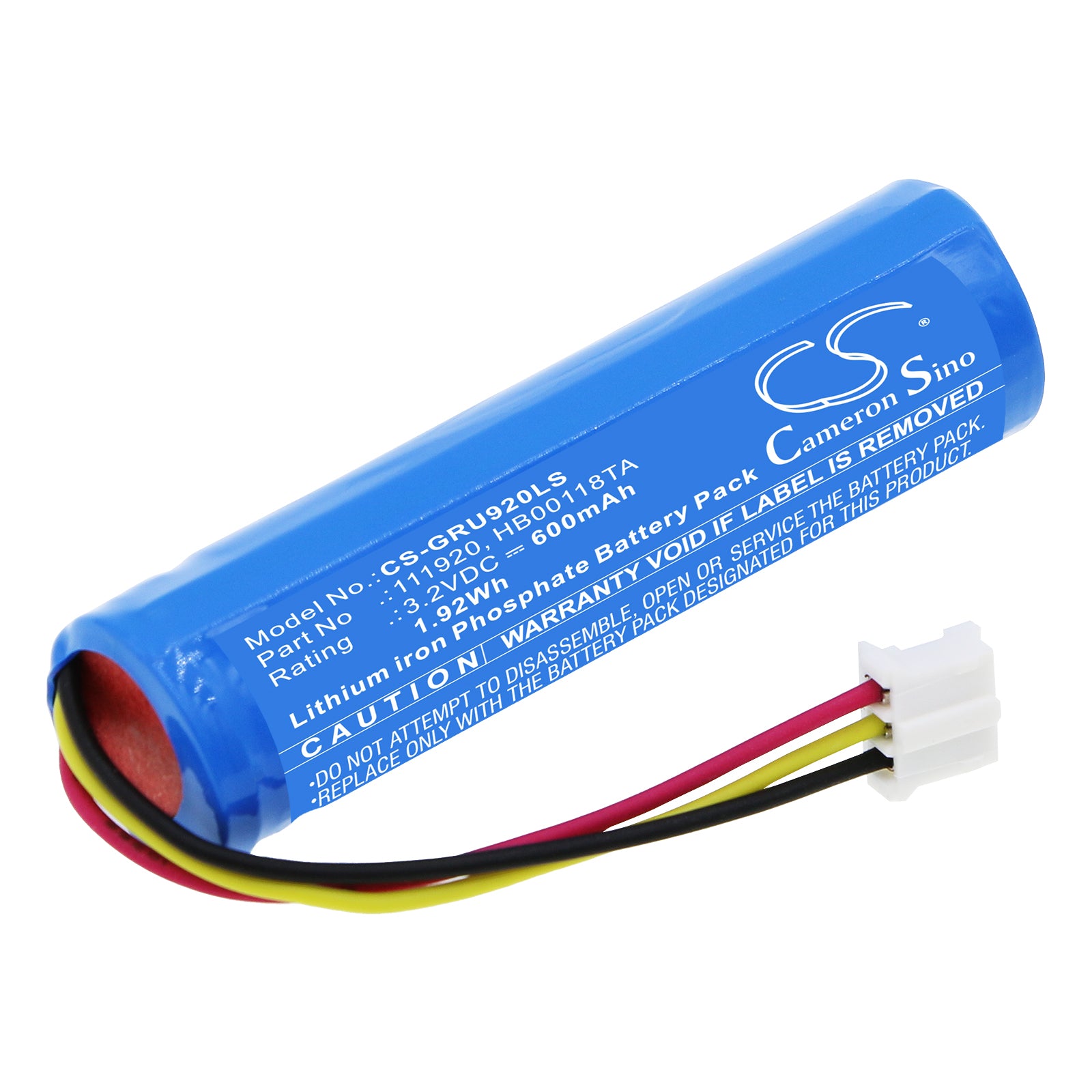 3.  2V 600mAh LiFePO4 Emergency Light Battery for Legrand & BAES - 53x14.5x14.3mm Replacement
