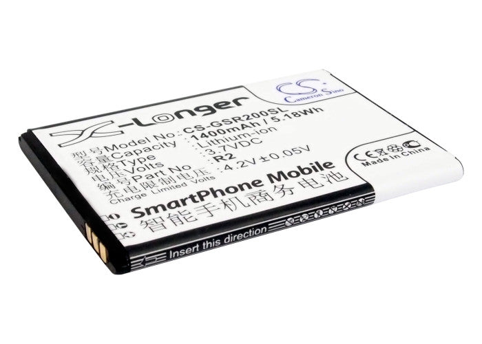 Gigabyte GSmart Roma R2 Battery: 1400mAh, 3.7V Li-ion Replacement - Power Your Smartphone!
